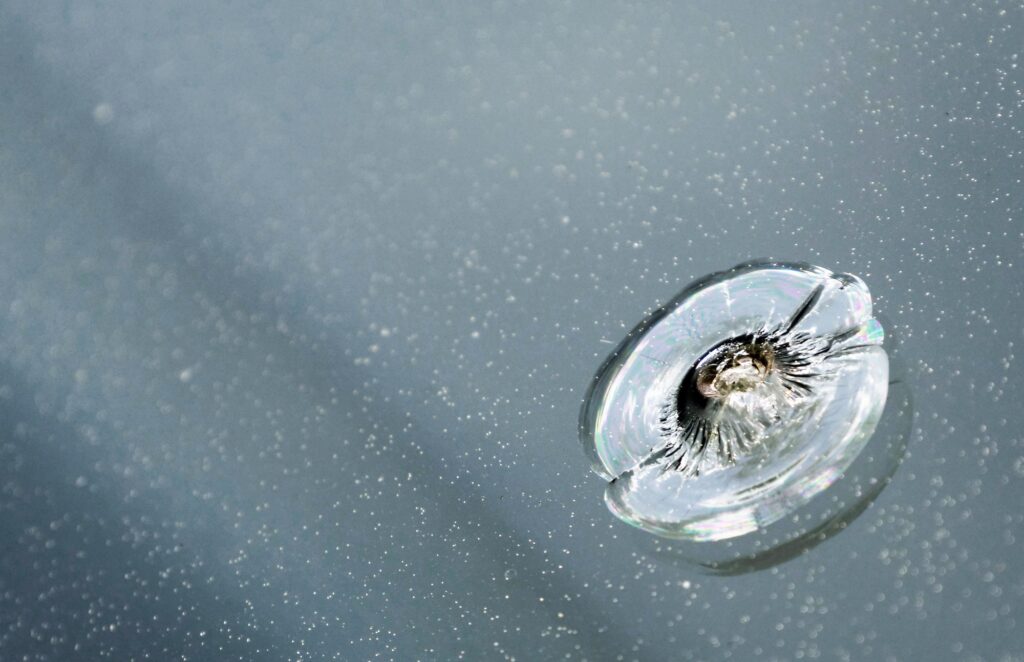 Car Windshield Rock Damage